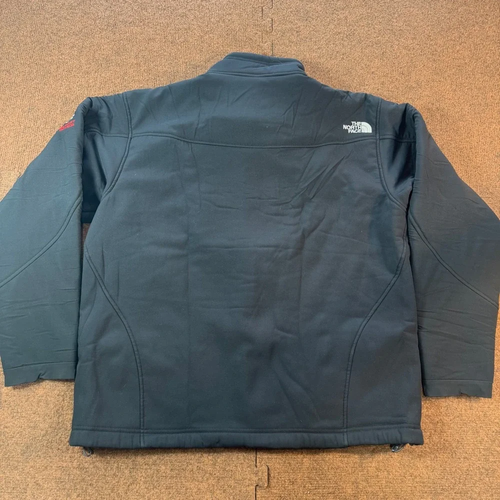 The North Face Summit Series Mens Black Softshell Fleece Lined Jacket Large